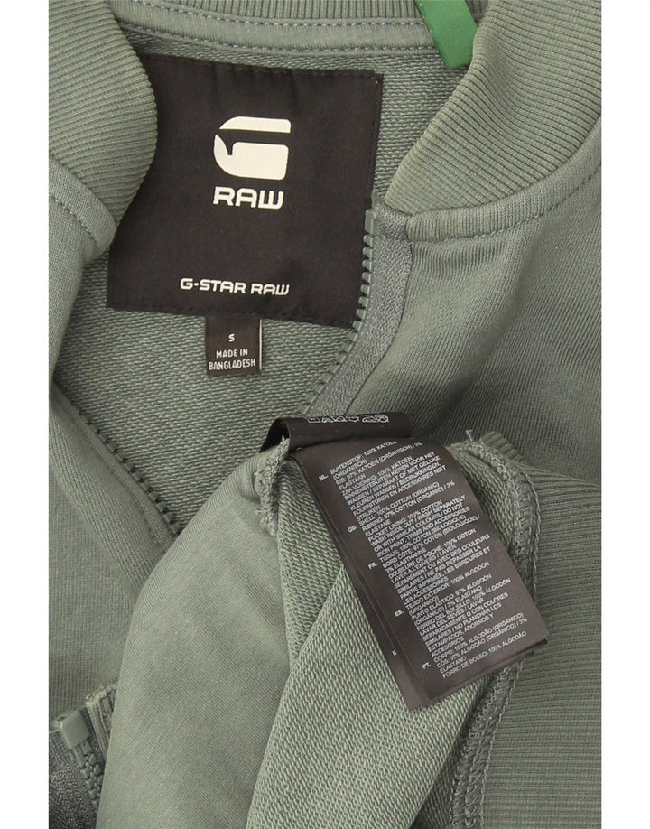 G-Star Herren-Trainingsanzug-Oberteil, Jacke, Größe S, Grün, Baumwolle