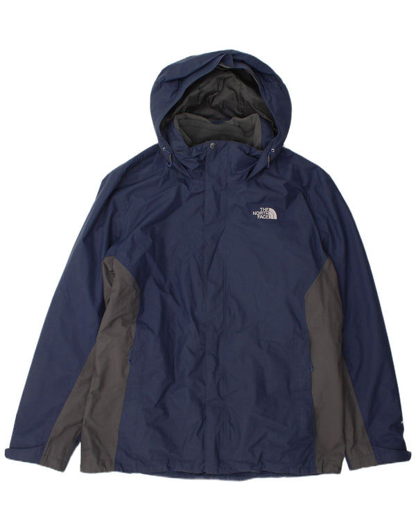 The North Face Herren-Windbreakerjacke mit Kapuze, UK 42, XL, Blau, Farbblock