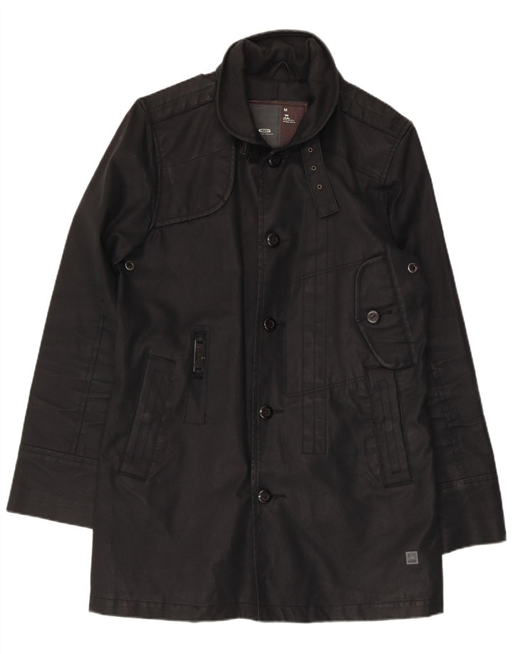 G-Star Herren Utility Jacke UK 38 Mittelschwarze Baumwolle