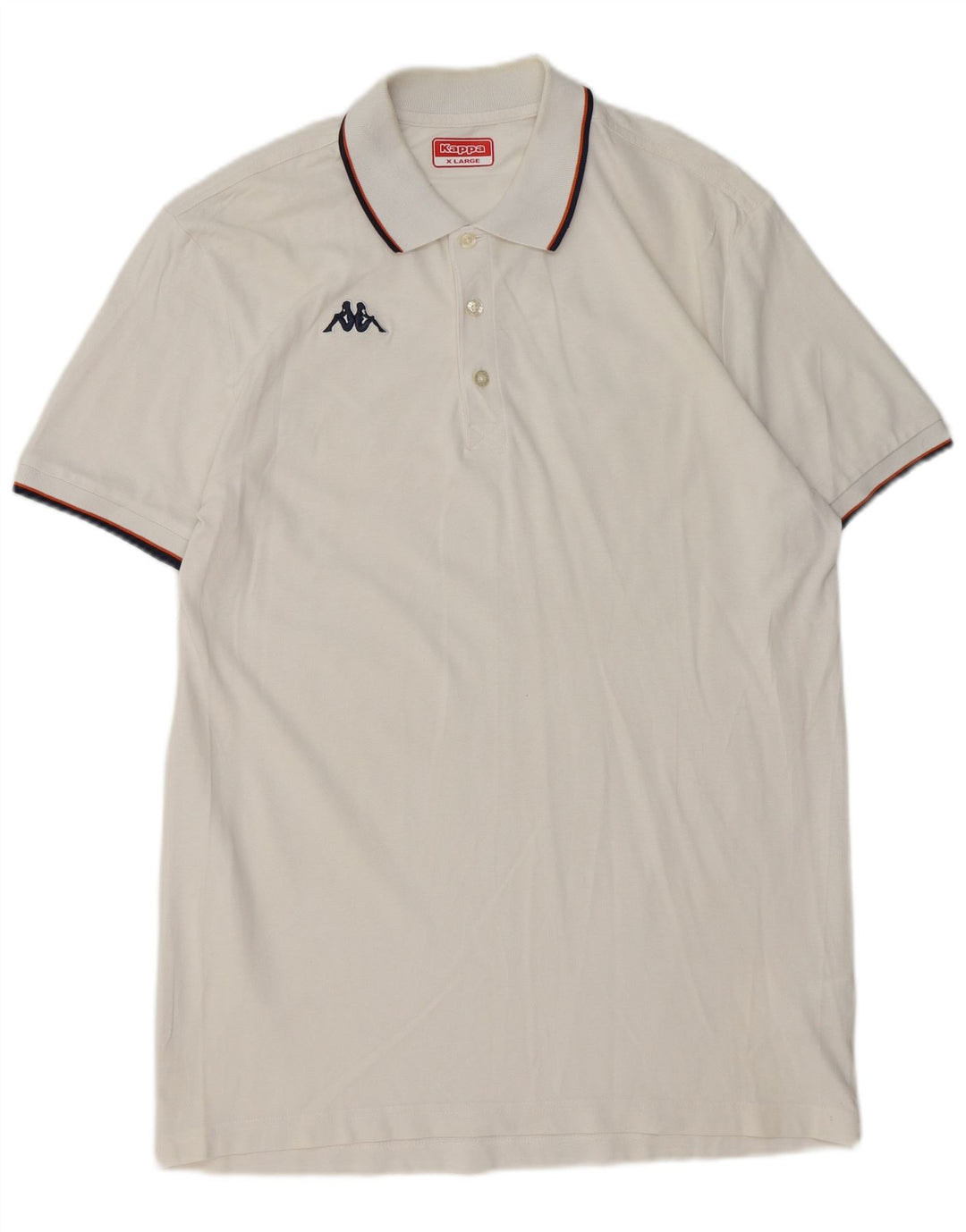 Kappa Herren Poloshirt XL Weiße Baumwolle