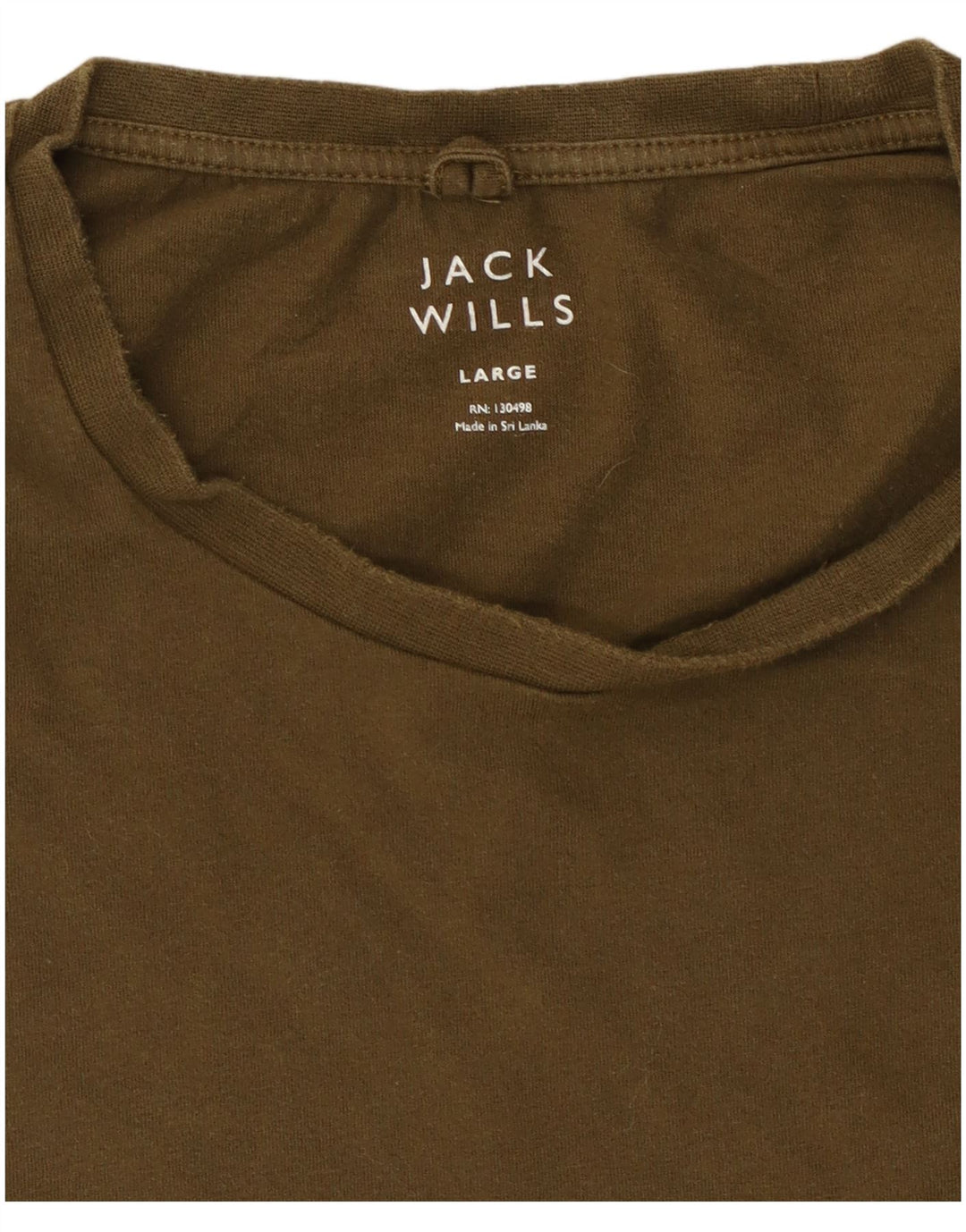 Jack Wills Herren-T-Shirt aus Baumwolle, groß, Khaki