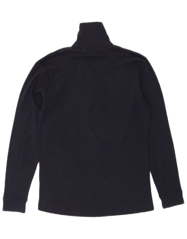 Conte of Florence Damen-Sweatshirt mit Reißverschluss am Hals IT 44 Medium Navy Blue