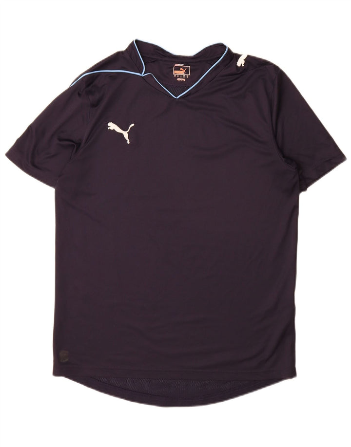 Puma Herren T-Shirt Top Medium Marineblau Polyester