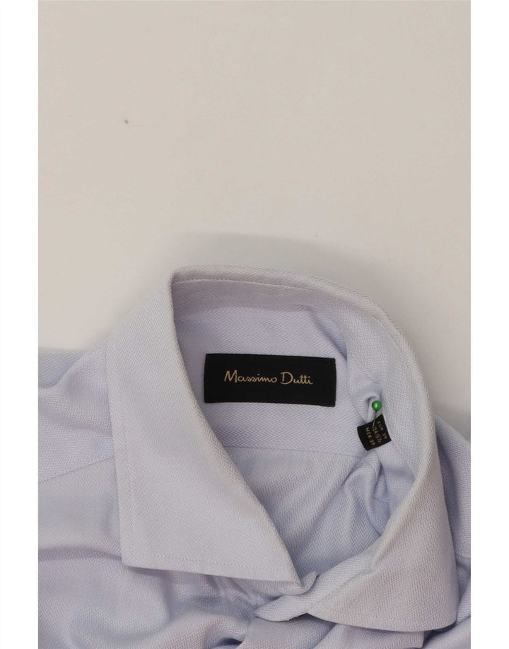 Massimo Dutti Herrenhemd EU 39 Mittelblau
