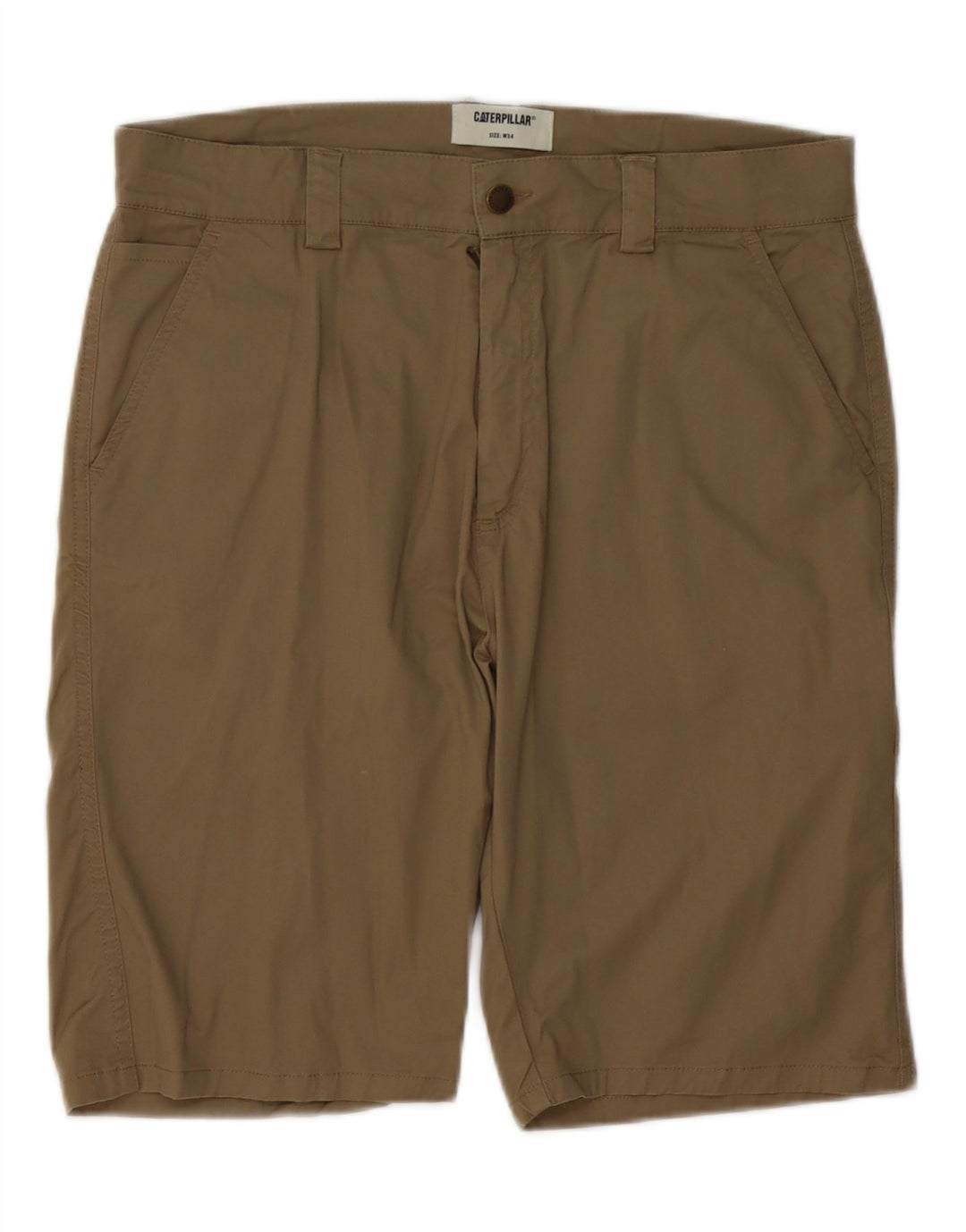 CATERPILLAR Mens Chino Shorts W34 Large Khaki Cotton