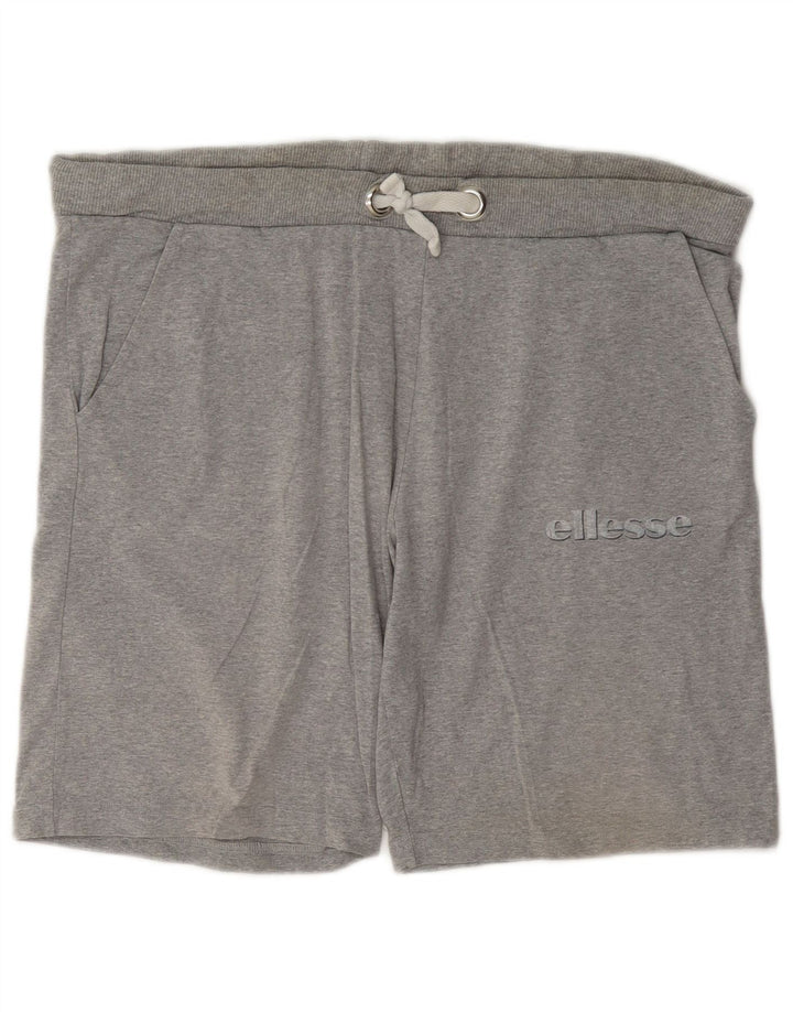 Ellesse Herren-Sportshorts, große graue Baumwolle