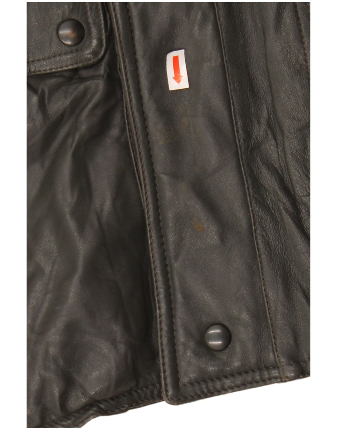 Vintage Herren Militärlederjacke UK 38 Mittelgrau