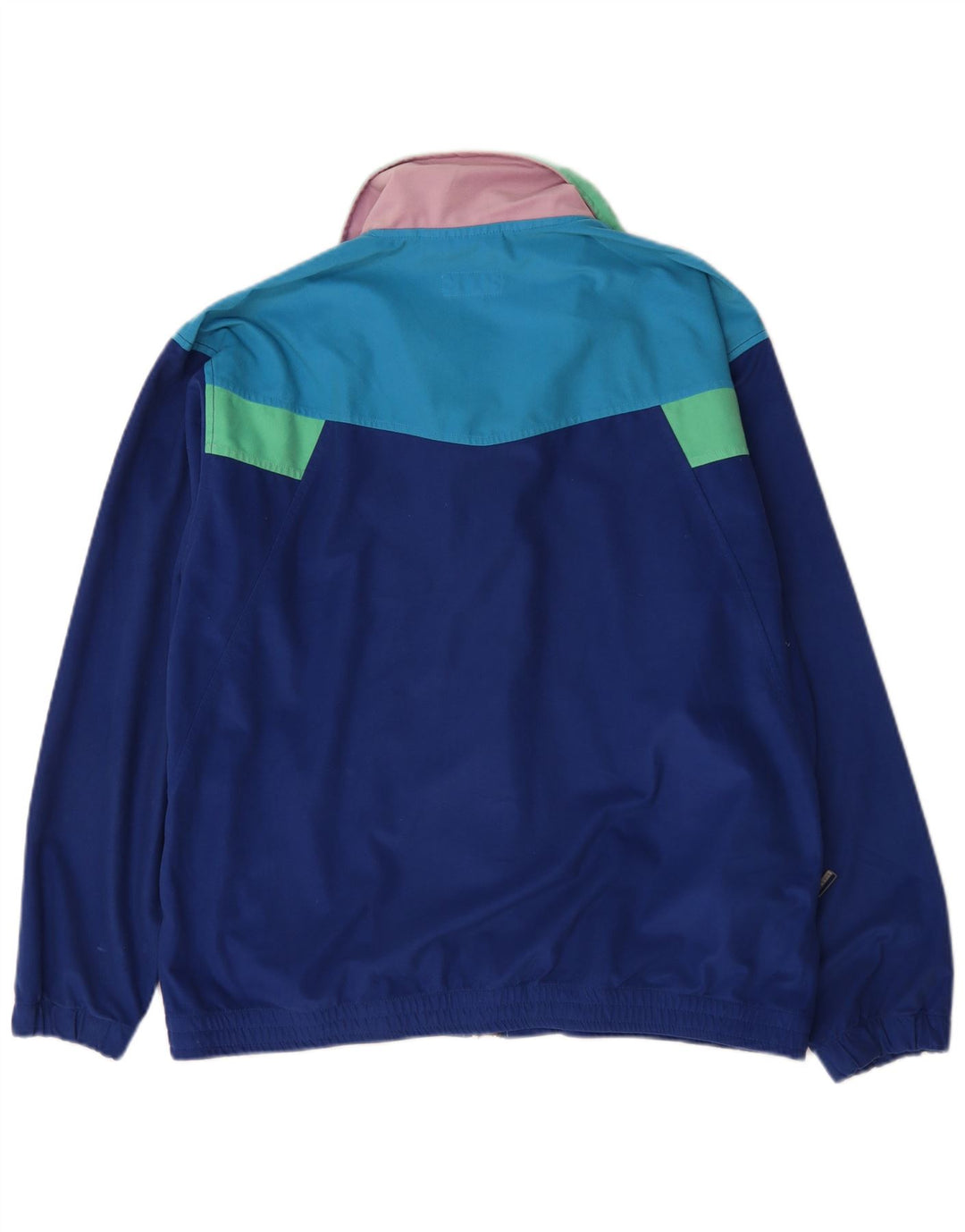 Bailo Herren-Trainingsanzug-Top-Jacke IT 54 XL Blaues Colourblock-Polyester