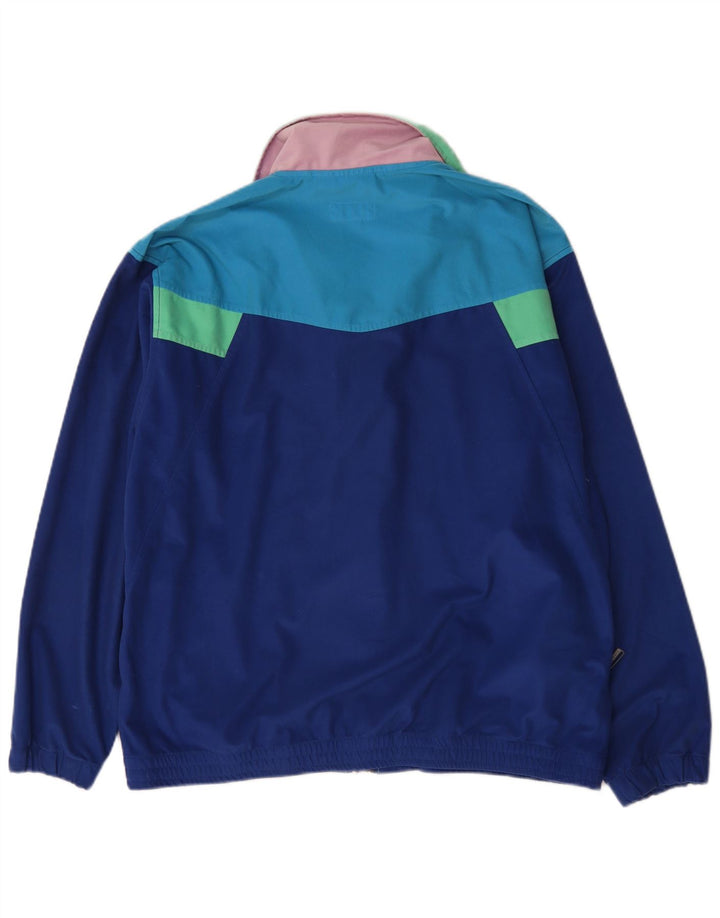 Bailo Herren-Trainingsanzug-Top-Jacke IT 54 XL Blaues Colourblock-Polyester