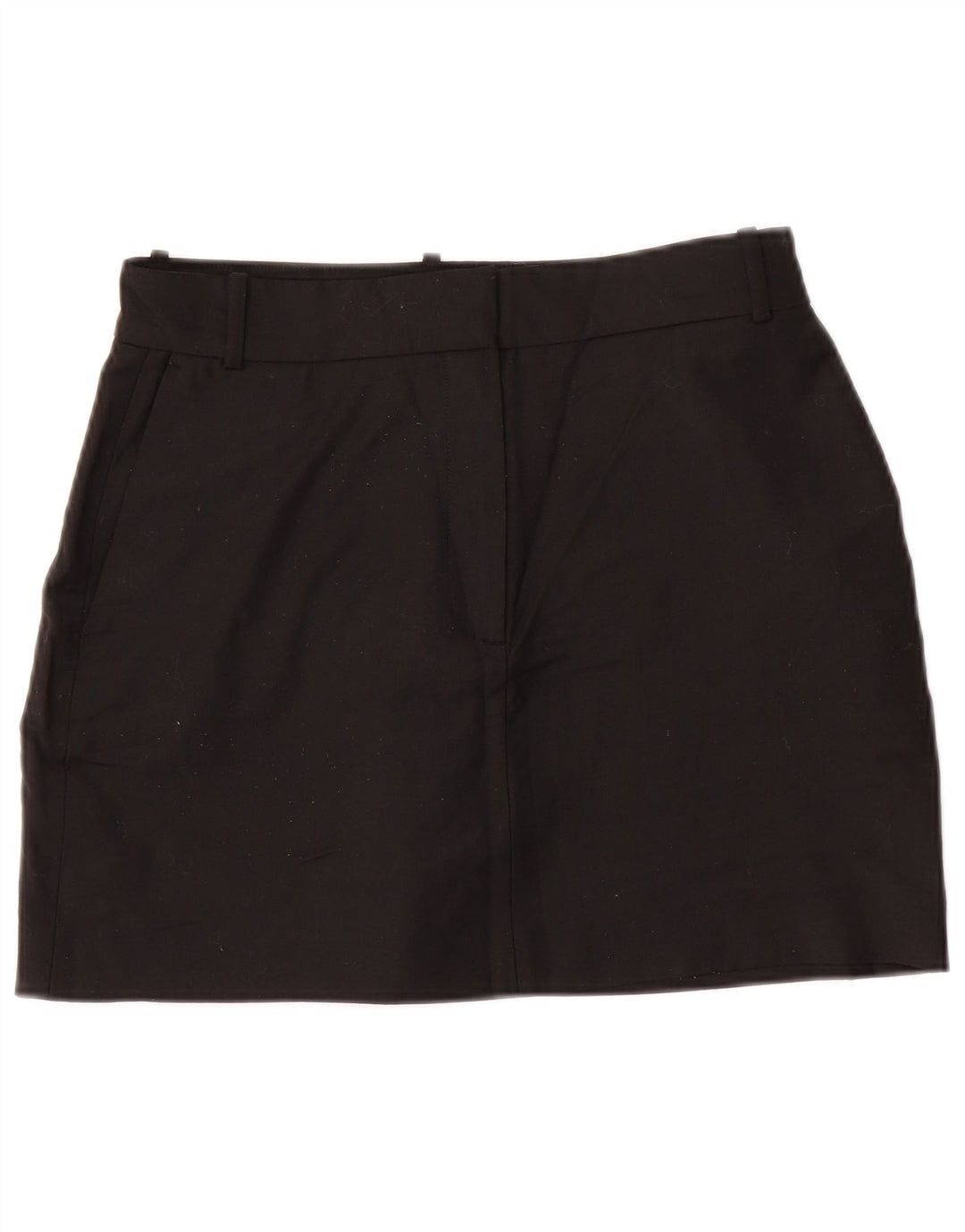 ZARA Damen Minirock Medium W28 Schwarz Polyester