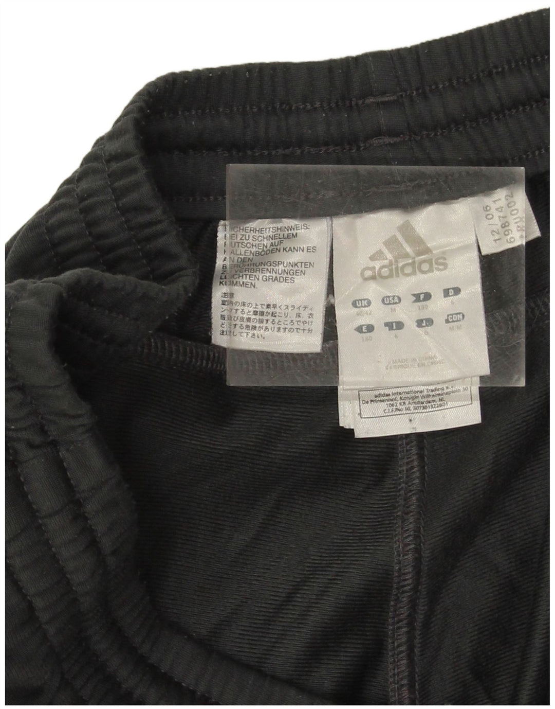 Adidas Herren-Trainingshose UK 40/42 Mittelgraues Colourblock-Polyester