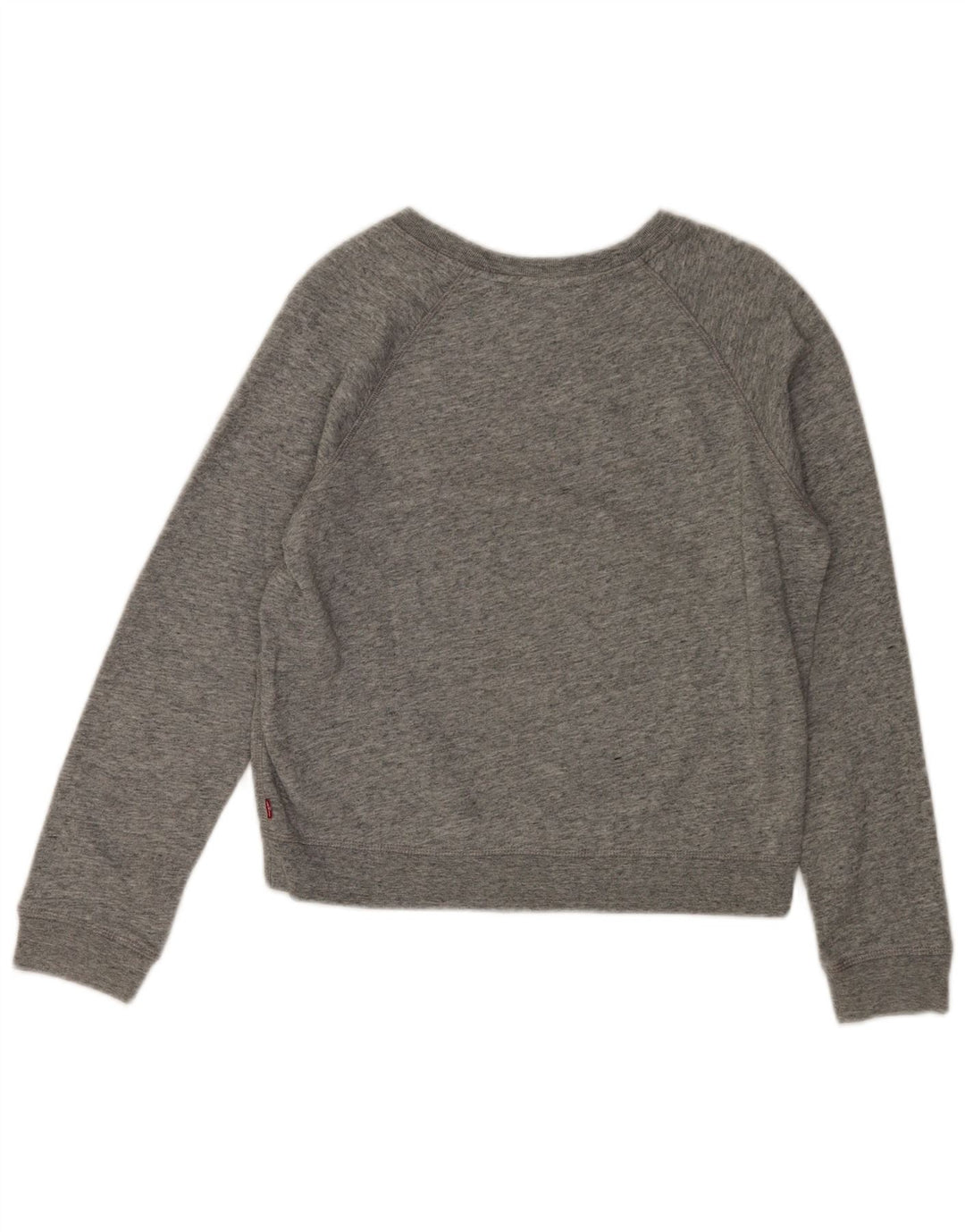 Levi's Damen-Pullover, übergroßer Crop-Sweatshirt, Gr. 10, Größe S, Grau meliert