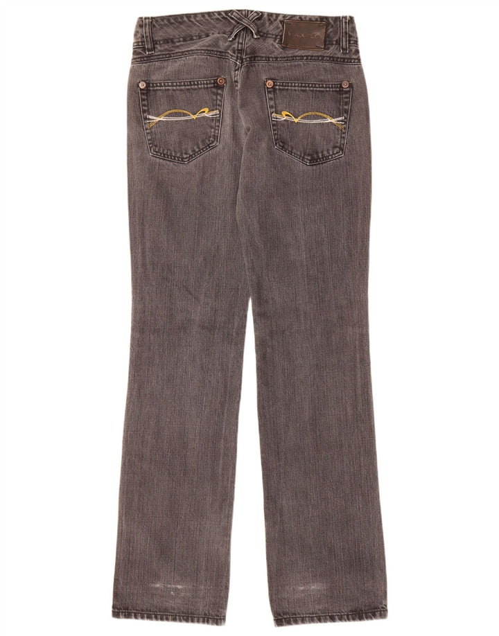 Max & Co. Damen Straight Jeans W27 L33 Graue Baumwolle