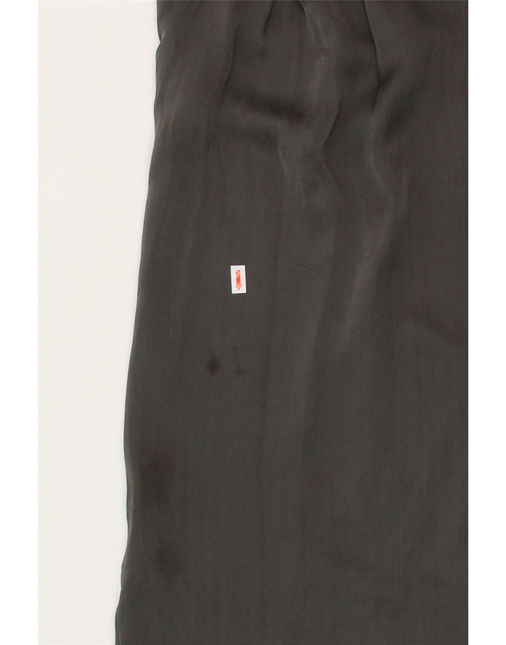 TRUSSARDI Womens Sleeveless Sheath Dress UK 14 Medium Grey Silk Vintage Trussardi and Second-Hand Trussardi from Messina Hembry 