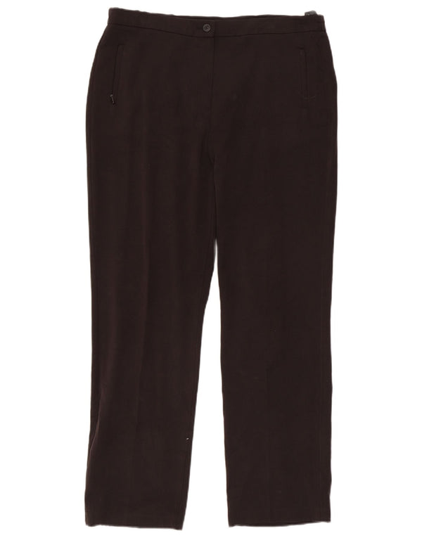 Marks & Spencer Damen Gerade Freizeithose UK 14 Large W34 L29 Braun
