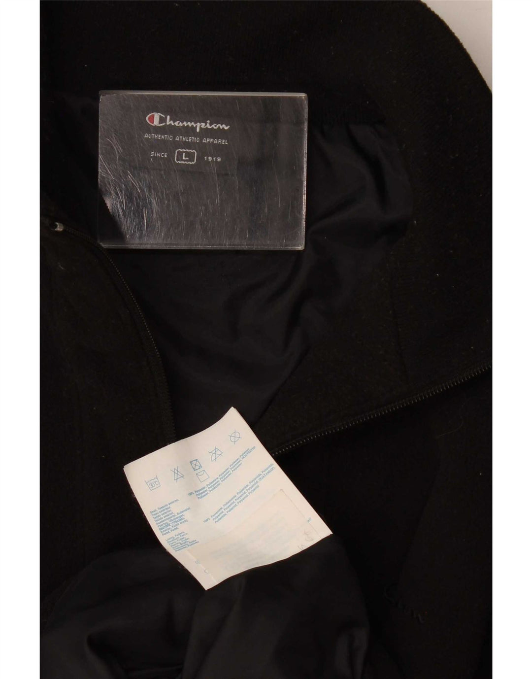 Champion Herren Fleecejacke UK 40 Large Schwarz Polyester
