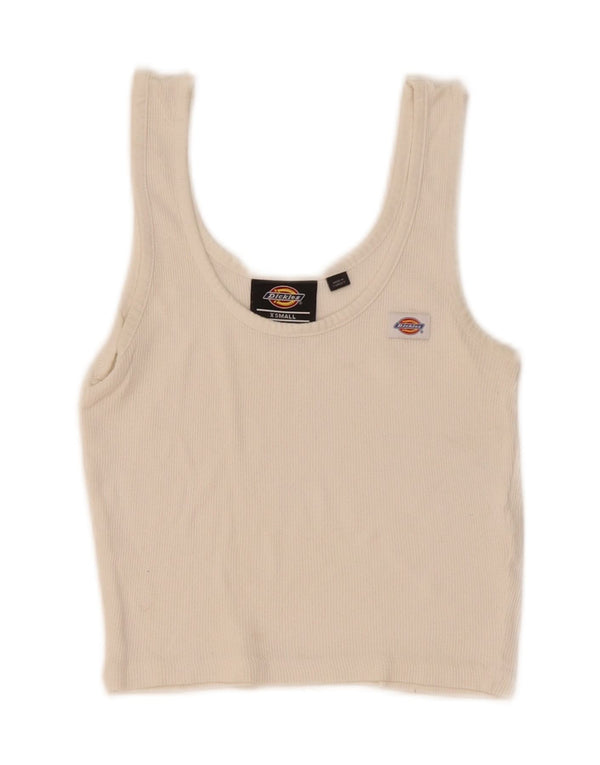 Dickies Damen Crop Vest Top UK 4 XS Weiß