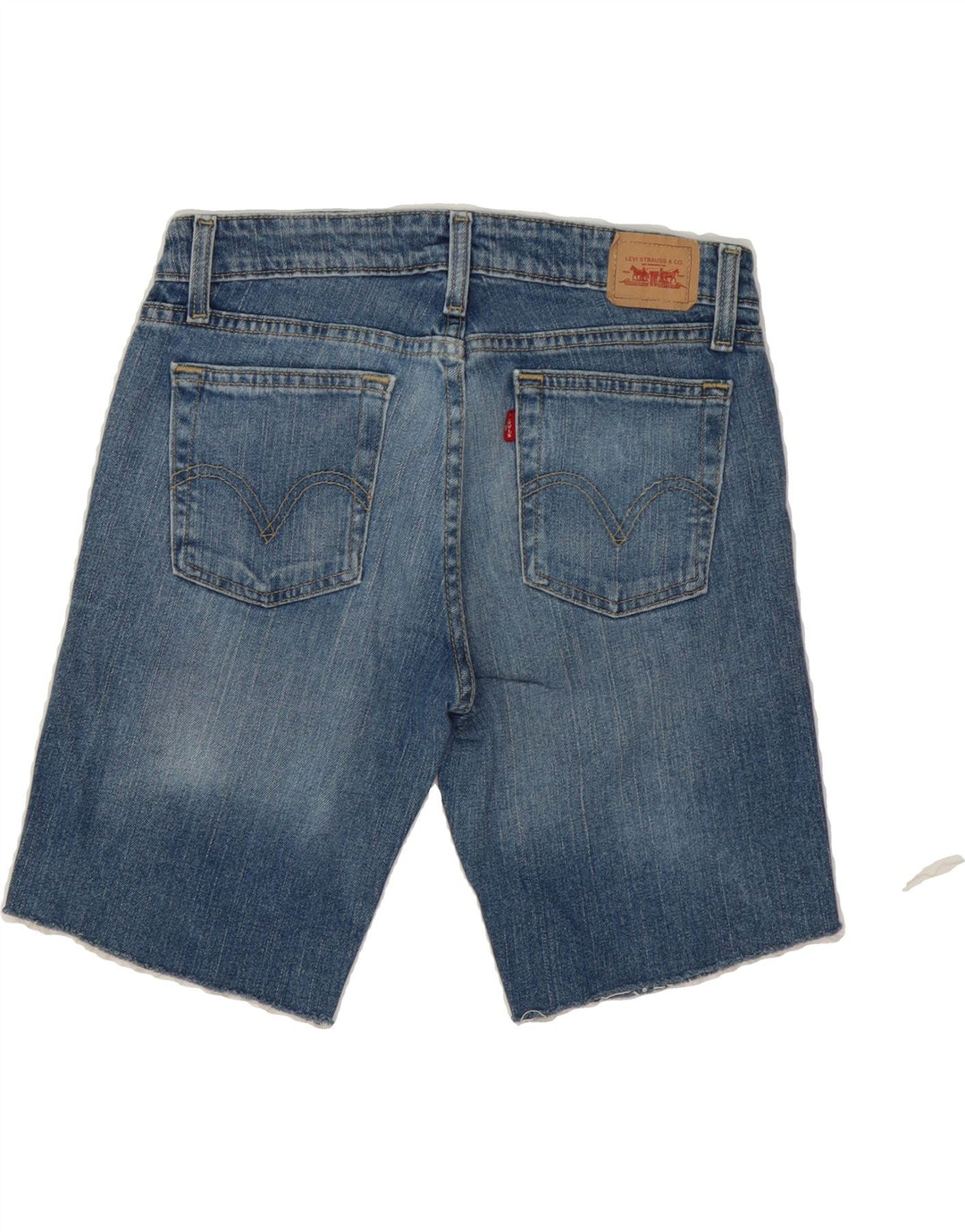 LEVI'S Womens 524 Low Waist Denim Shorts W32 Large  Blue Vintage Levi's and Second-Hand Levi's from Messina Hembry 