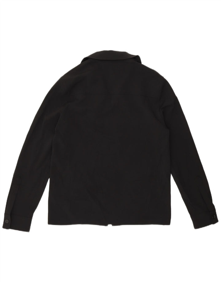 ZARA Herrenhemd Medium Schwarz Polyester