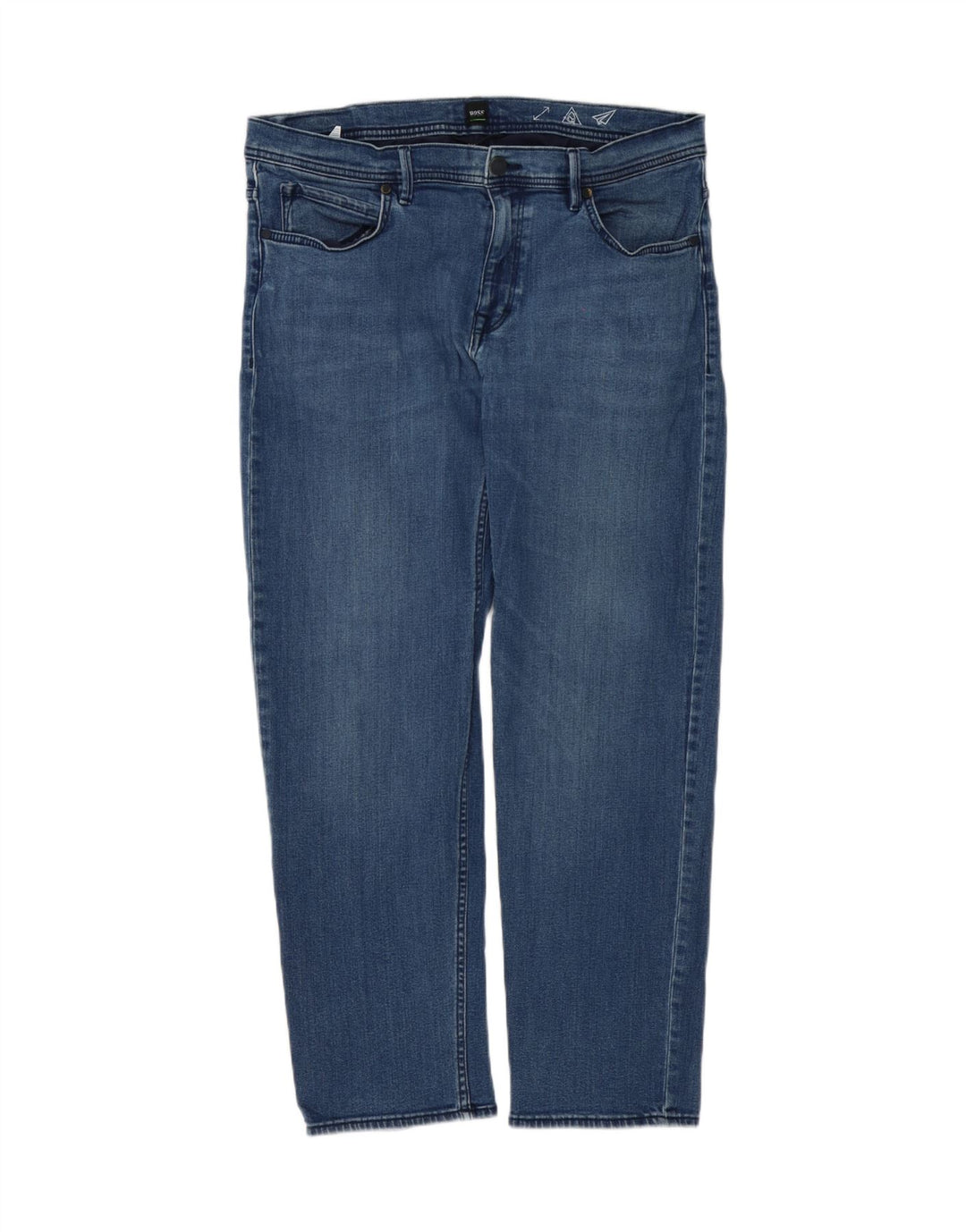 Hugo Boss Herren Slim Jeans W36 L30 Blaue Baumwolle