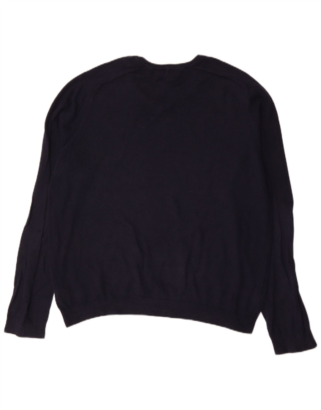 Gap Herren-Pullover mit V-Ausschnitt, XL, marineblaue Baumwolle