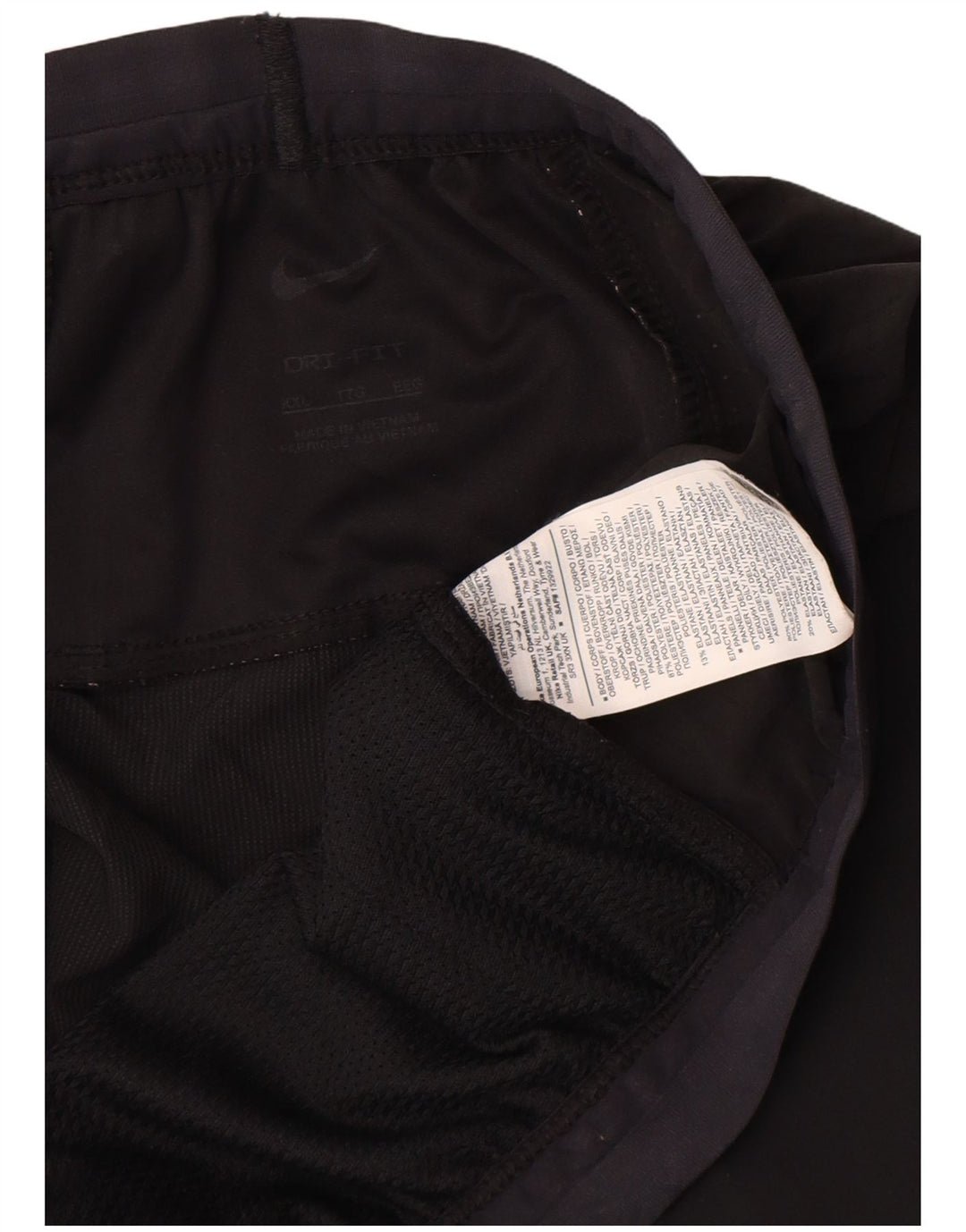 Nike Herren-Trainingshose 2XL, schwarzes Polyester