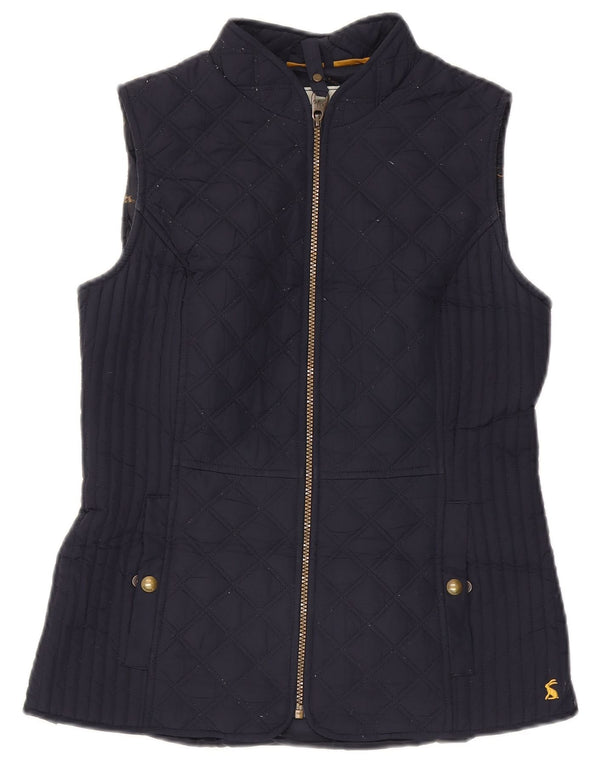 Joules Damen Steppweste UK 10 Small Marineblau Polyester