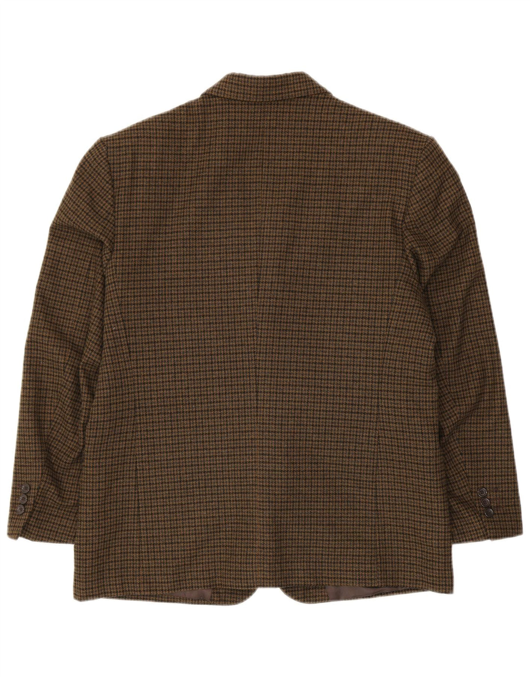 PETRELLI Herren-Blazer-Jacke IT 51, große Khaki-Hahnentritt-Schurwolle