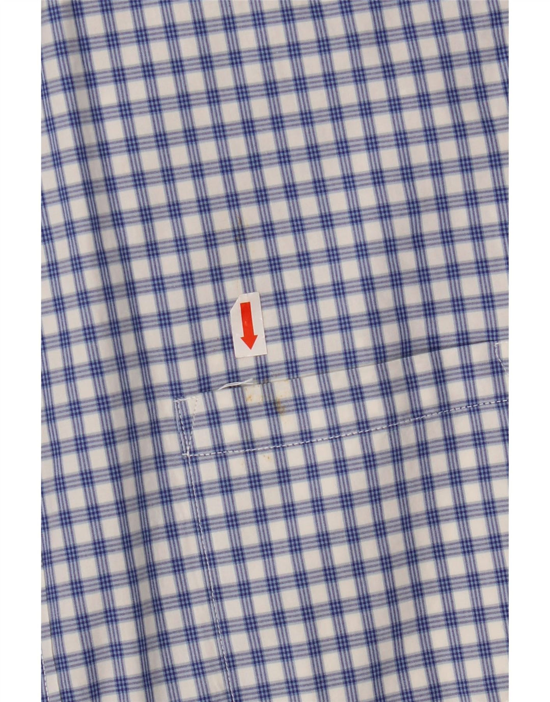 J. CREW Herrenhemd XL, blau kariert, Baumwolle