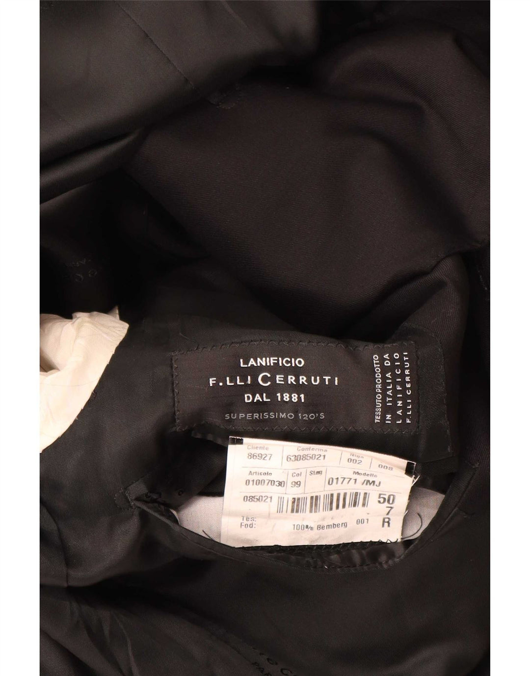 Cerruti 1881 Herren 3-Knopf-Blazerjacke IT 50 Large Schwarz