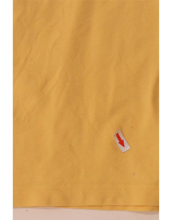 Asics Herren-Poloshirt aus mittelgelber Baumwolle