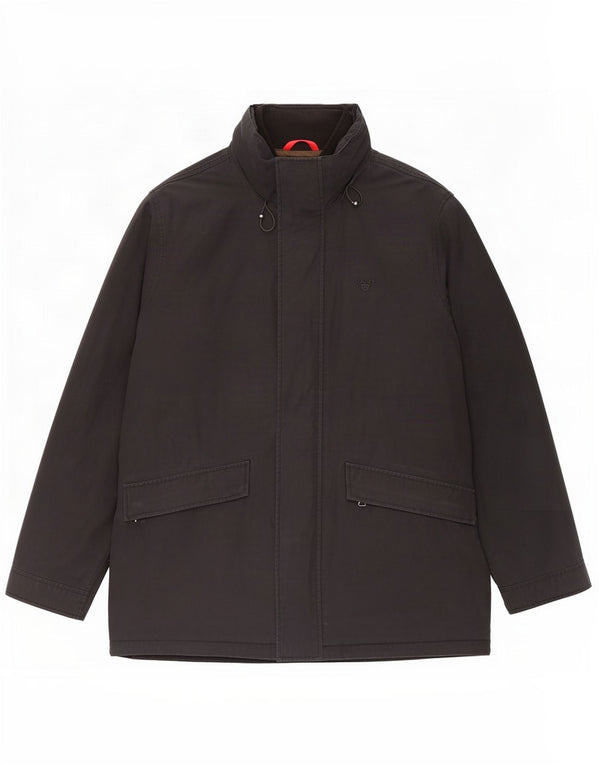 Gant Herren-Kapuzenjacke, gepolstert, UK 42, XL, Schwarz, Polyester