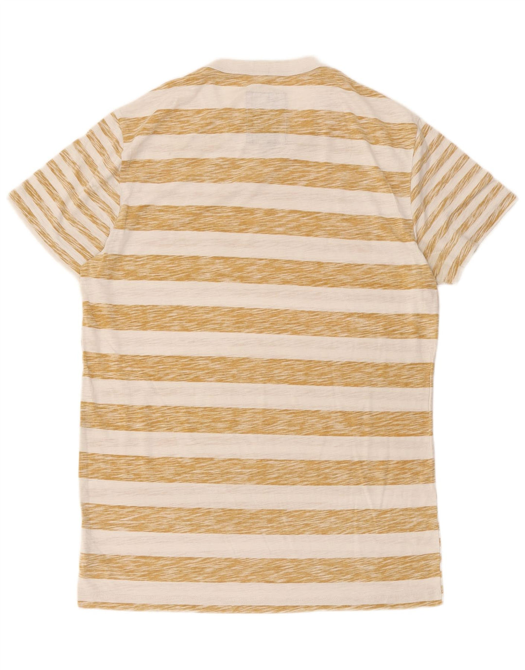 G-Star Herren T-Shirt Top Large Beige Gestreifte Baumwolle