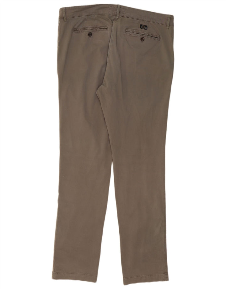 RIFLE Slim Chino-Hose für Herren, W38, L33, graue Baumwolle