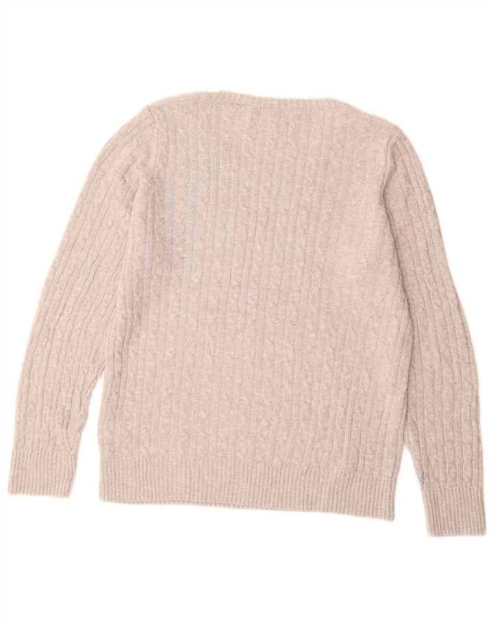 SUPERDRY Damen-Pullover mit U-Boot-Ausschnitt, Gr. 40, Größe L, Grau, Acryl