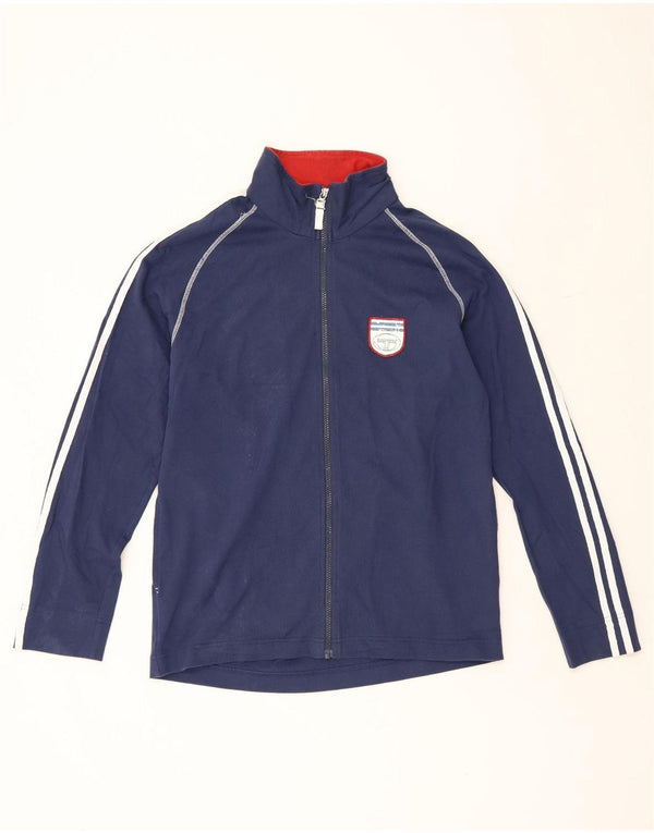 Sergio Tacchini Herren-Trainingsanzug mit grafischem Oberteil, große marineblaue Baumwolle
