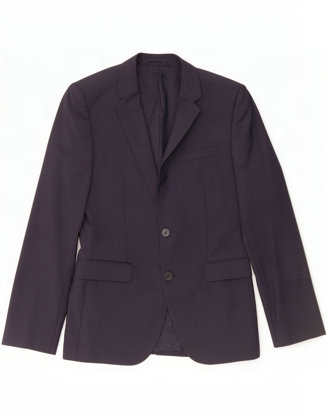 Hugo Boss Herren-Blazer mit 2 Knöpfen, US 36, kleine marineblaue Schurwolle