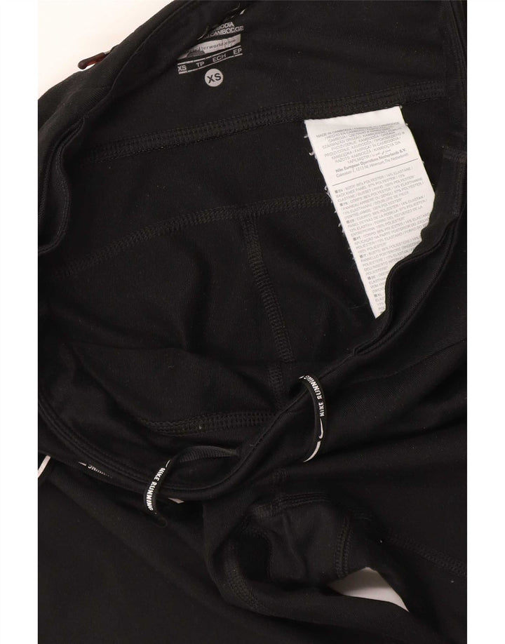 Nike Damen Dri Fit Leggings UK 6 XS Schwarz Polyester