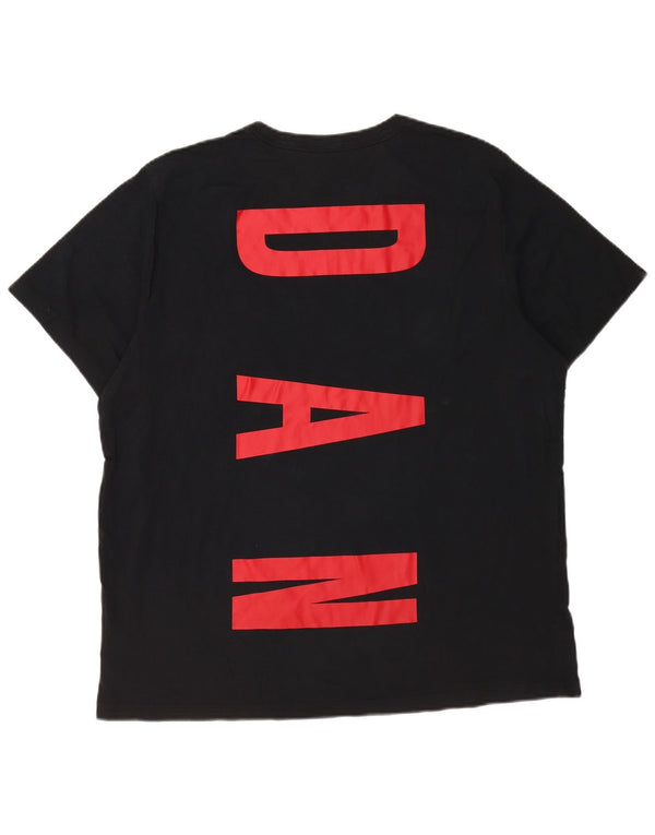 Jordan Herren Grafik T-Shirt Top XL Schwarz Baumwolle