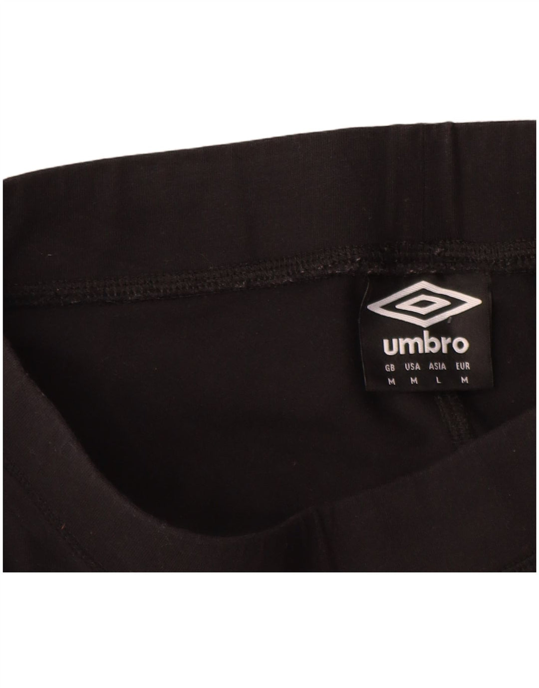 Umbro Womens Graphic Leggings UK 12 Mittelschwarze Baumwolle