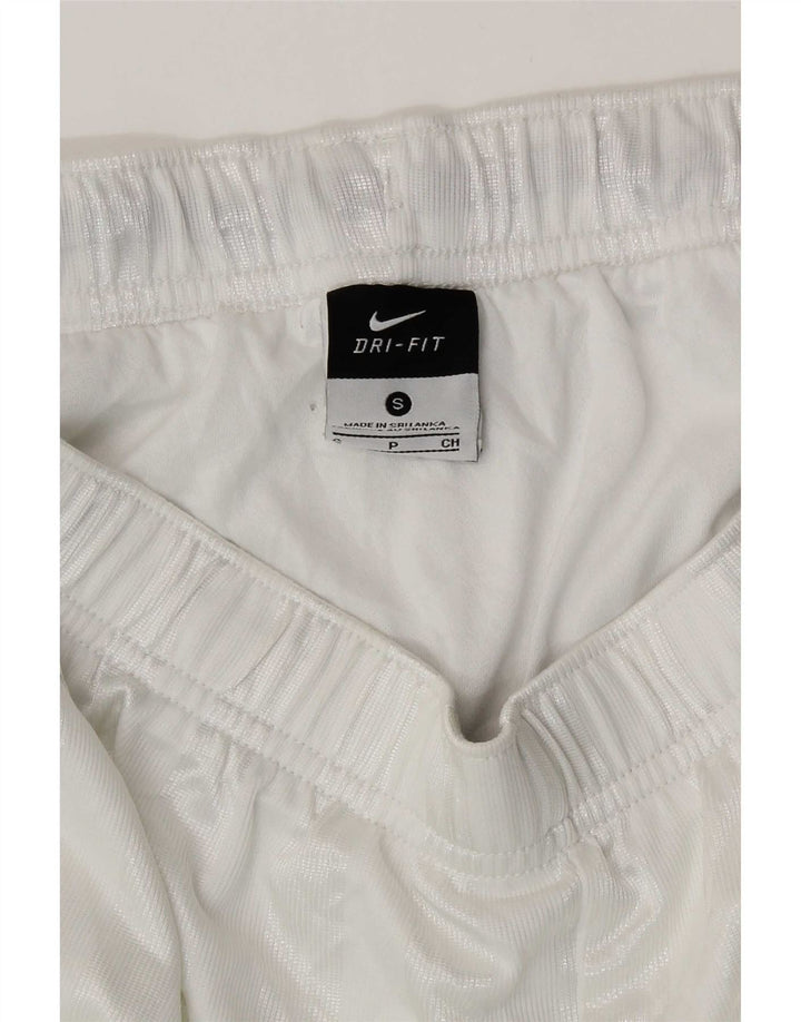Nike Herren Dri Fit Sportshorts, klein, weißes Nadelstreifen-Polyester