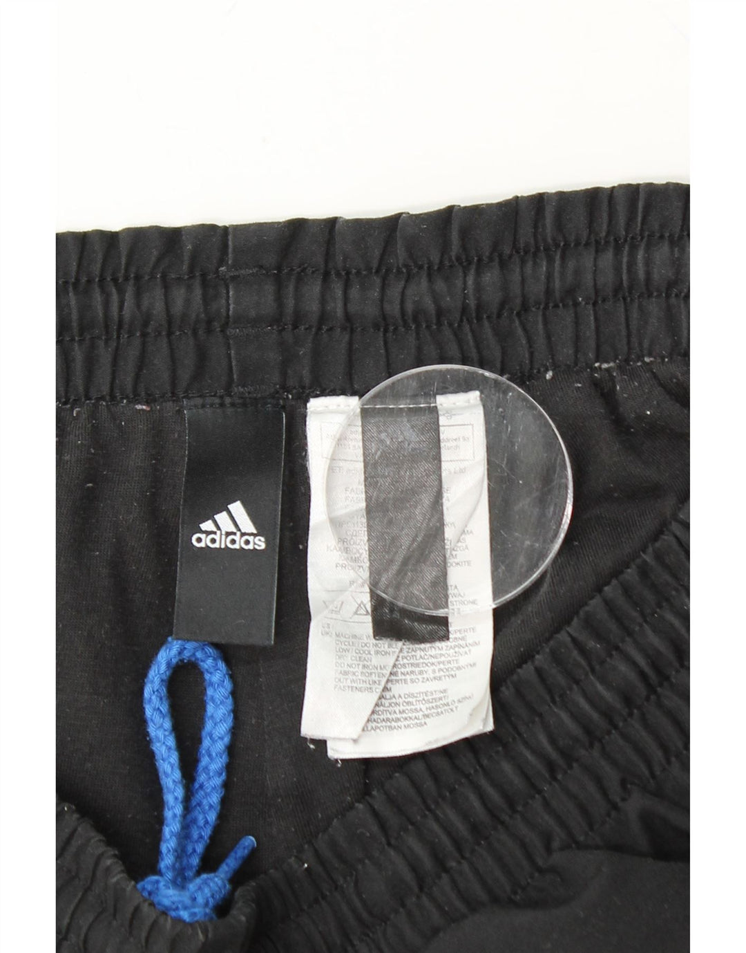 ADIDAS Mens Tracksuit Trousers Joggers Medium  Black Polyester