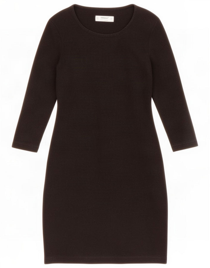 St Michael Damen Langarm-Basic-Kleid UK 12 Medium Black