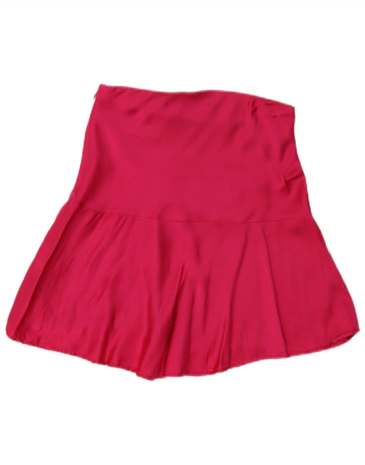 Zara Damen Minirock Small W26 Rosa Viskose