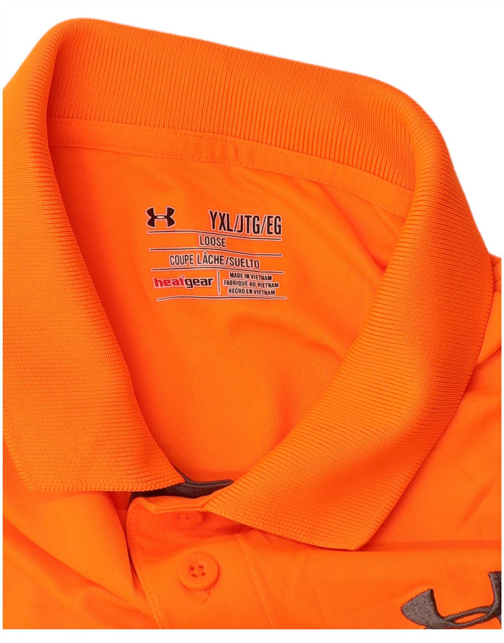 UNDER ARMOUR Heat Gear Poloshirt für Jungen, 13–14 Jahre, XL, Orange