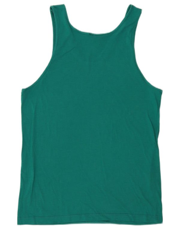 Adidas Herren Graphic Vest Top UK 40/42 Mittelgrüne Baumwolle