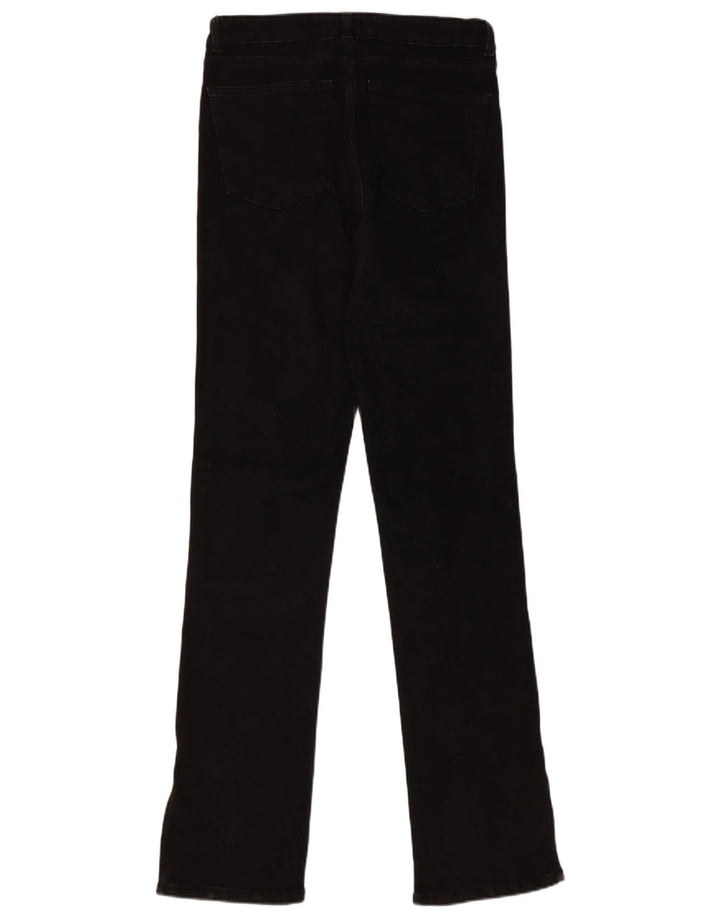 Zara Damen Straight Jeans EU 40 Medium W30 L32 Schwarze Baumwolle