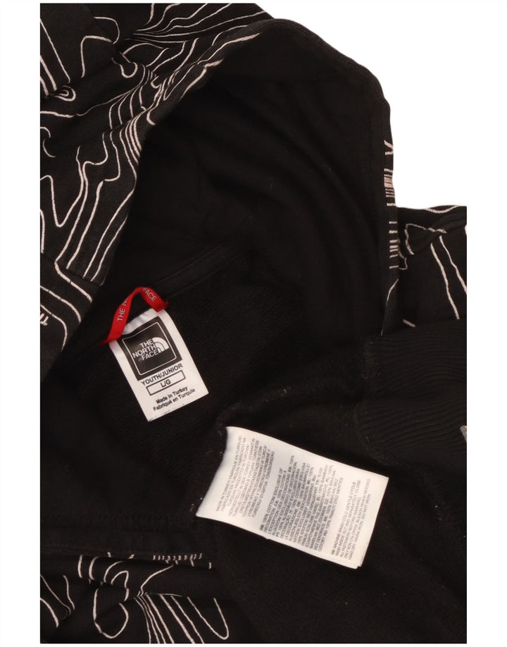 The North Face Jungen-Kapuzenpullover mit abstraktem Muster, 11–12 Jahre, Größe L, Schwarz