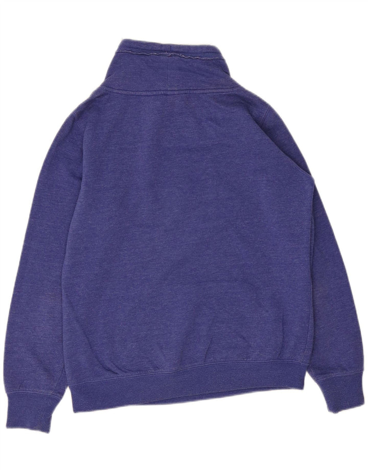 Champion Womens Graphic Sweatshirt Pullover UK 14 Mittelblaue Baumwolle