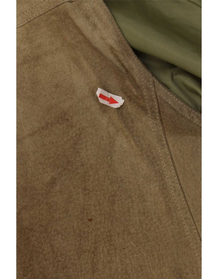 Pionier Herren Wildlederweste Medium Khaki